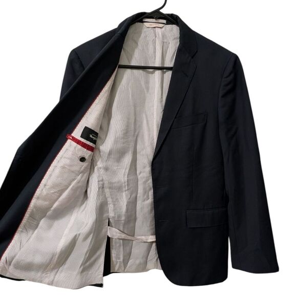 Brooks Brothers Red Fleece Marzotto Tessuto Navy Wool Blazer Jacket Men's 38S - Picture 4 of 13